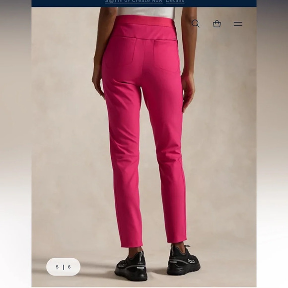 RLX Polo Women’s Stretch Twill Athletic Golf Pink Pant Size 2 NWT - Picture 5 of 10
